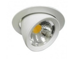 Foco orientable empotrar LED COB 30W Blanco Frío, corte 175mm
